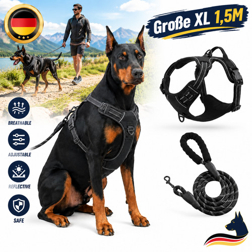 Hundegeschirr set mit leine - set,